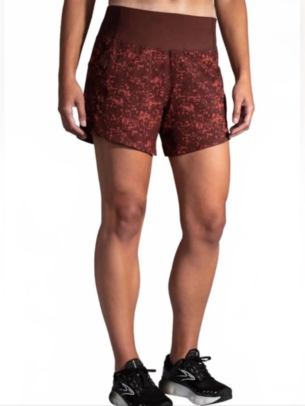 Brooks Women's Chaser 5" Run Raisin Glitch Print Short XL